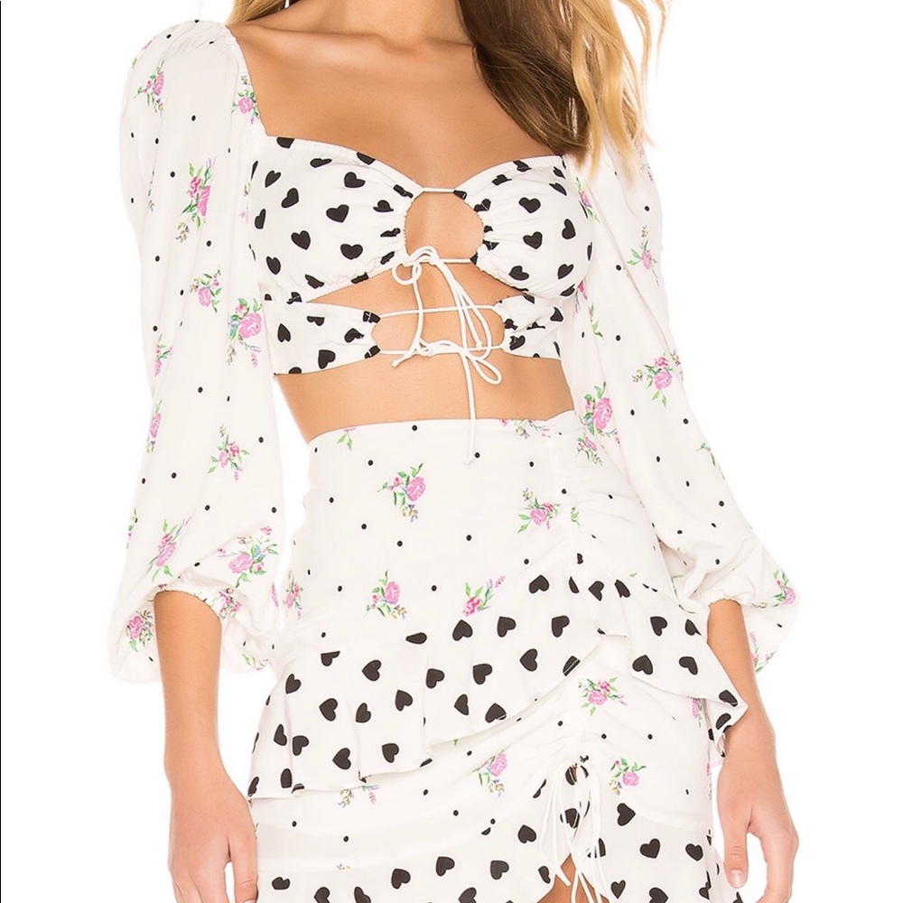 For Love & Lemons Lucia Top and Skirt